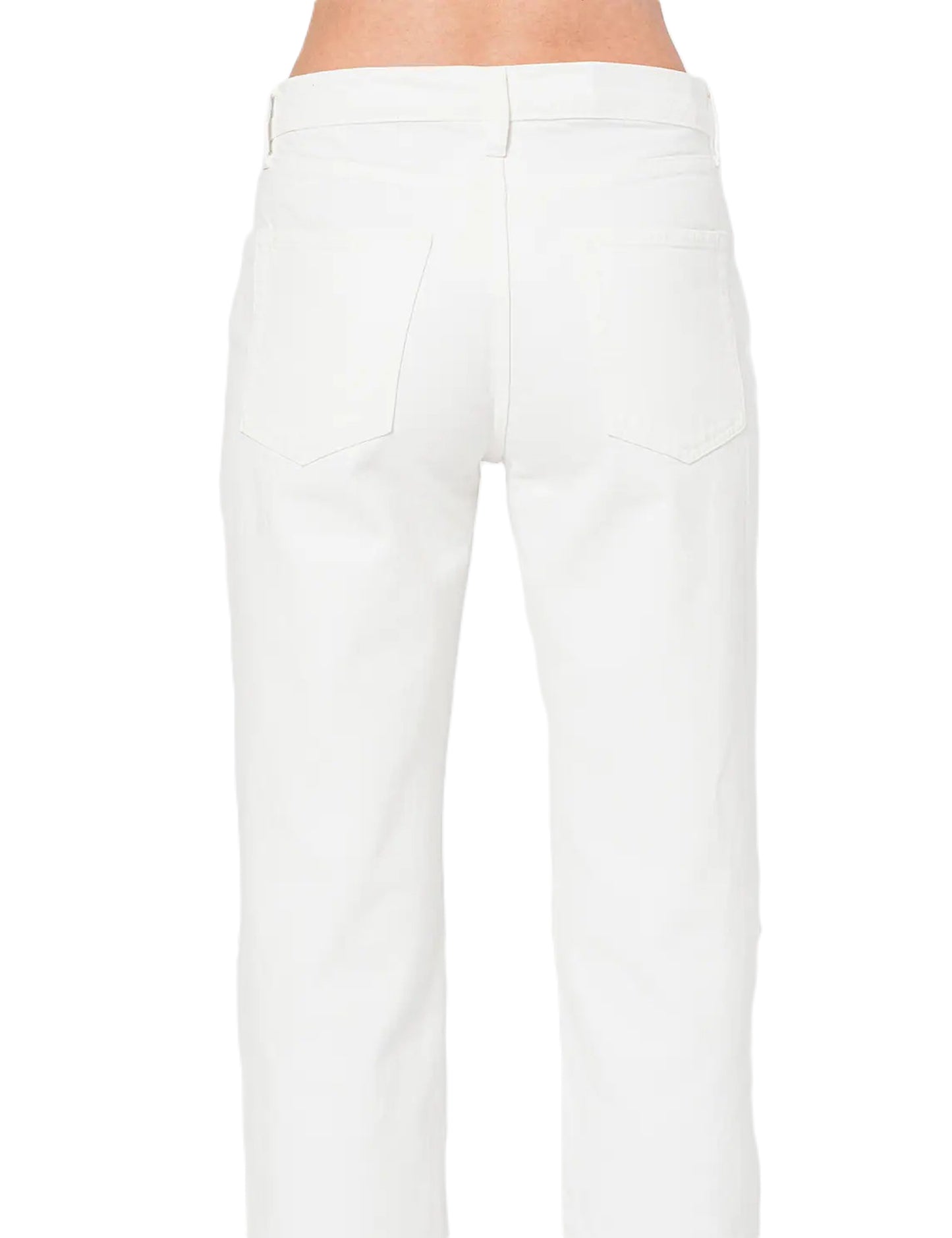 GAP - Blugi relaxed fit cu slituri laterale la terminatie, Alb. i205