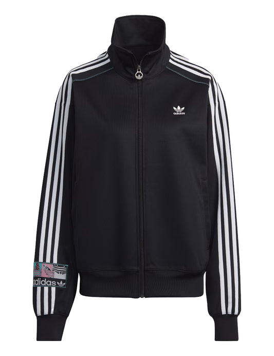 ADIDAS UNISEX ZIP TRACK TOP BLACK/WHITE i777