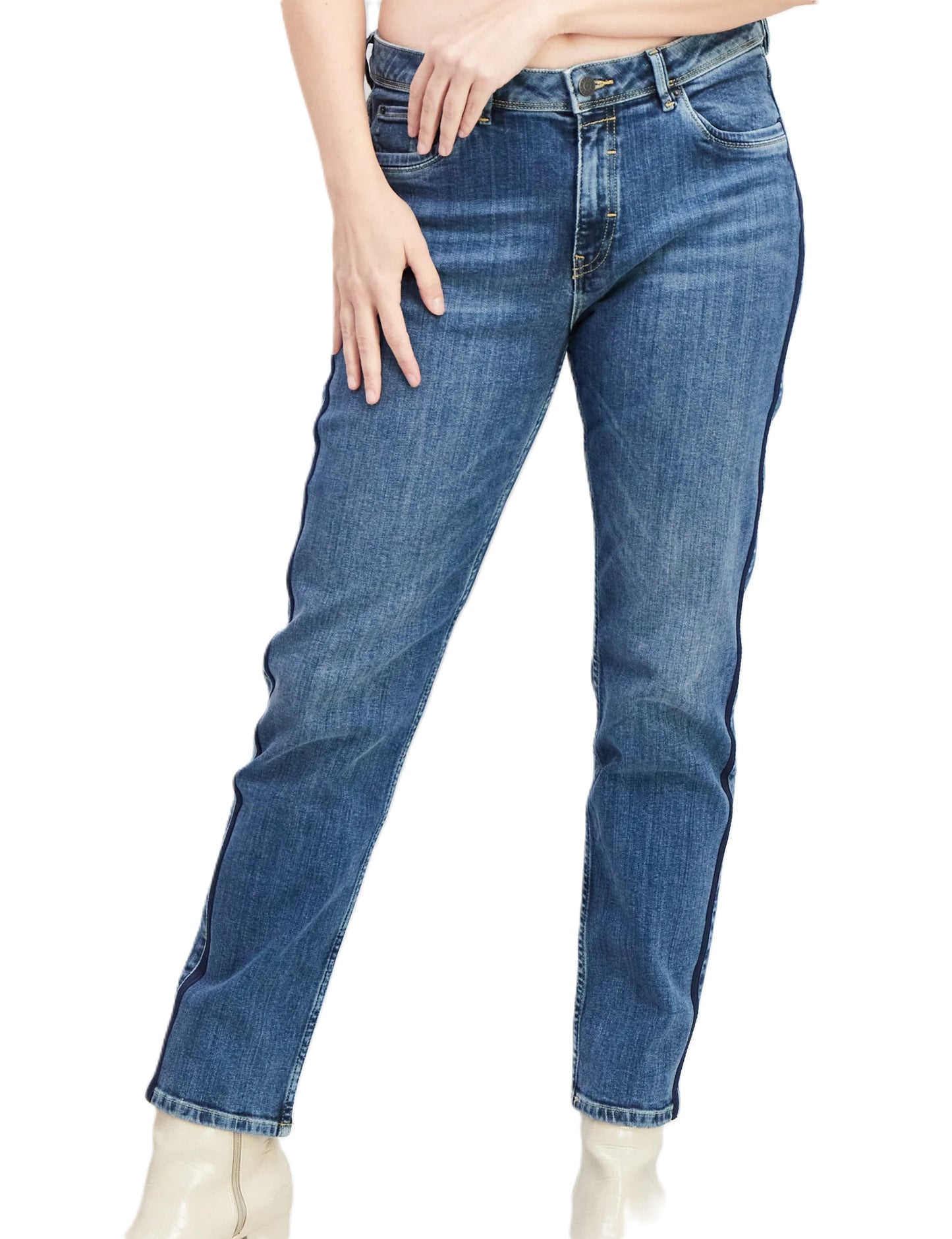 ESPRIT
Women Slim Fit Washed Denim Jeans-Albastru i281