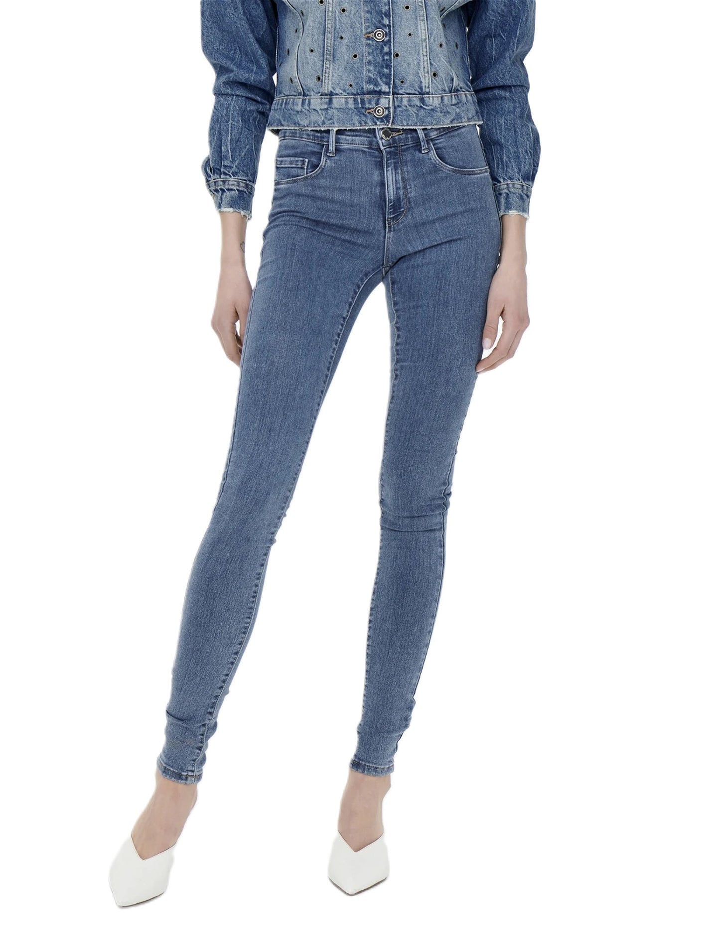 ONLY                                              BLUGI  SKINNY FIT ONLRAIN CU TALIE MEDIA i473