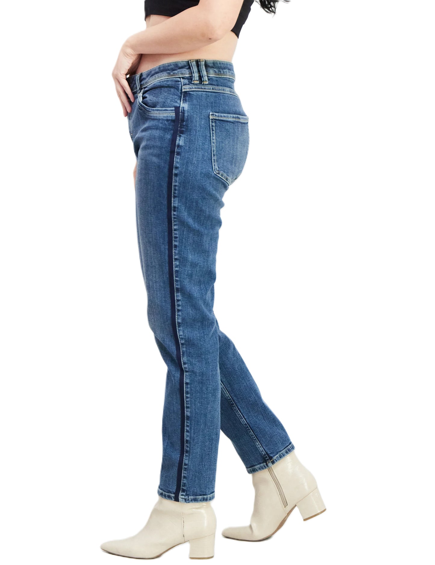 ESPRIT
Women Slim Fit Washed Denim Jeans-Albastru i281