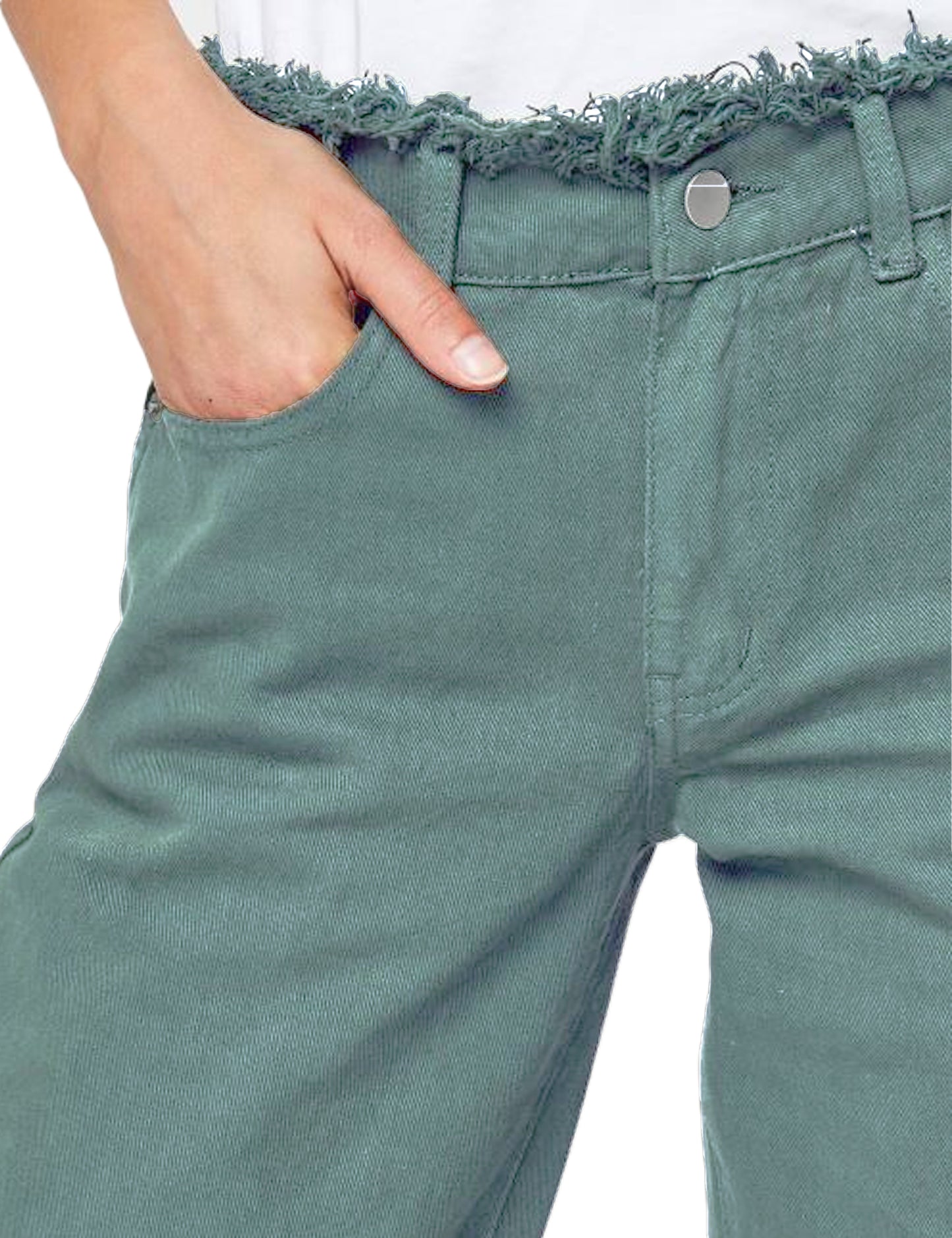 VILA                                           Blugi cu croiala dreapta VIOLIMIA RW WIDE JEANS/C21- verde i706