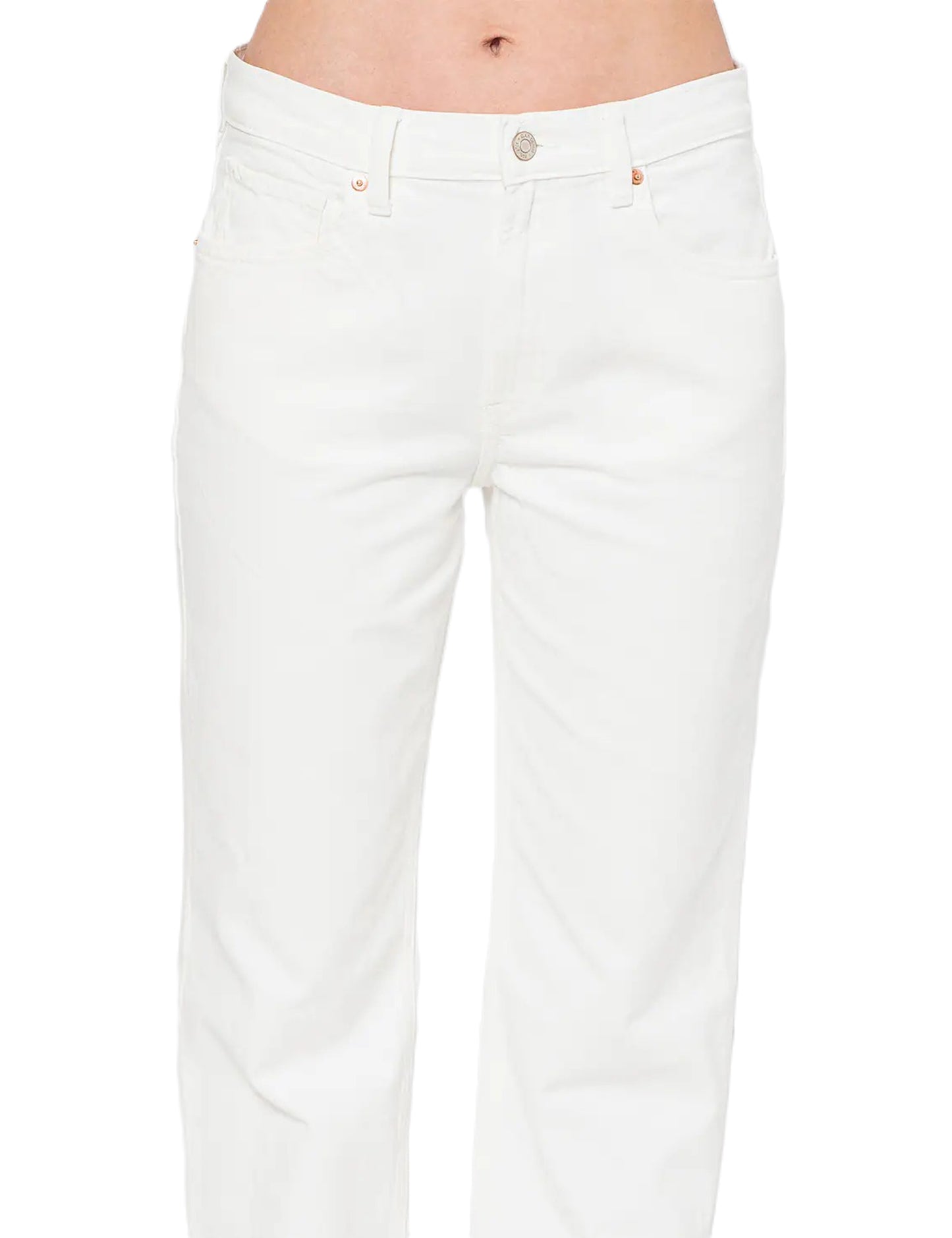 GAP - Blugi relaxed fit cu slituri laterale la terminatie, Alb. i205