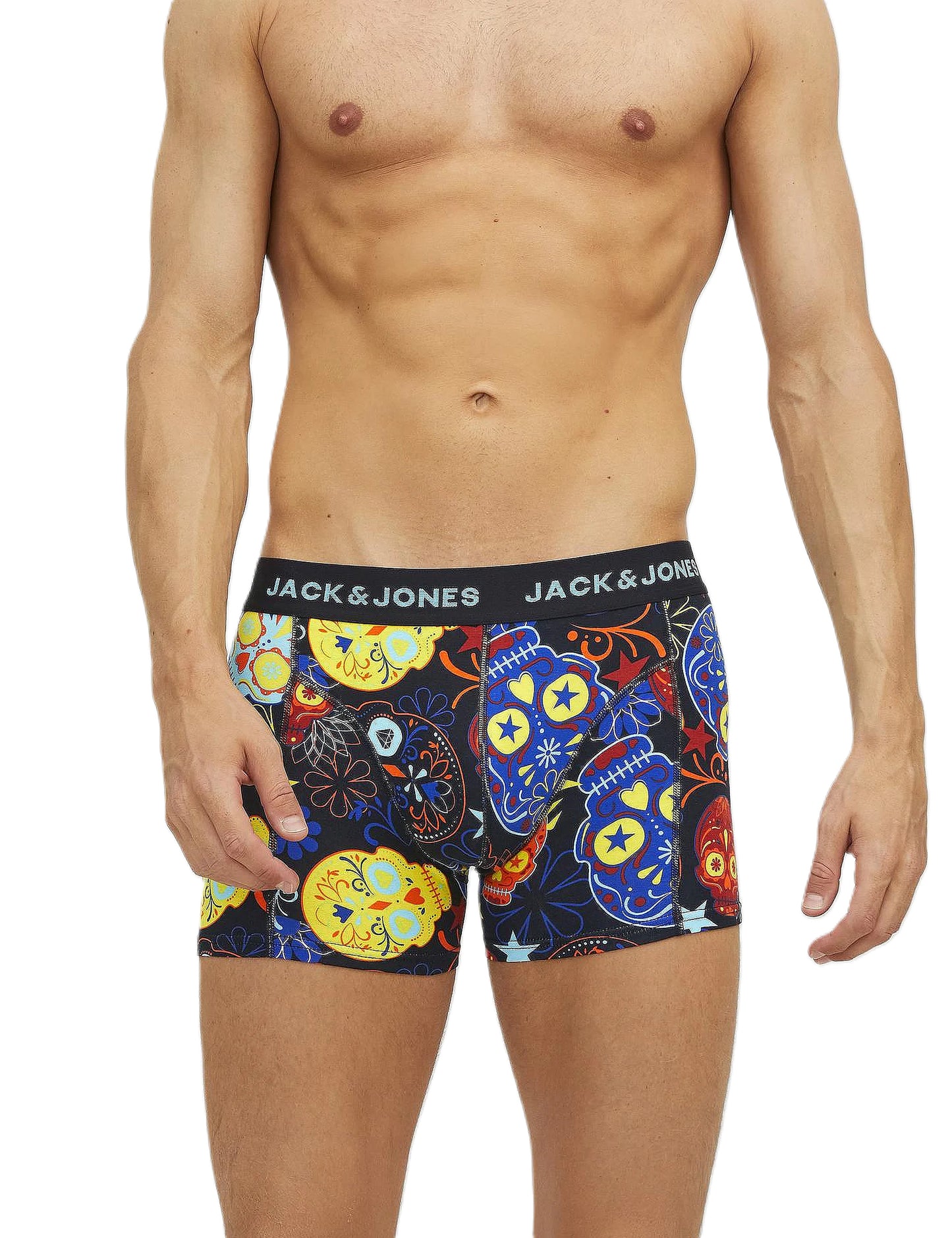 JACK & JONES                               SET DE 3 BOXERI JACSUGAR SKULL TRUNKS NOOS i712