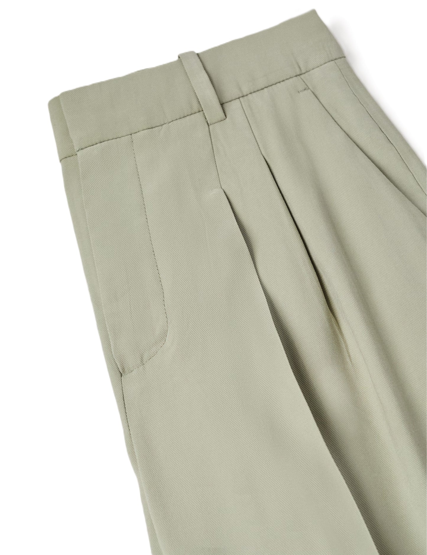 MANGO                                    Pantaloni cu pense wide leg i189